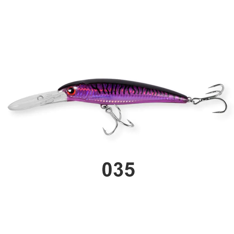 Noeby Trolling Minnow Fishing Lures 12cm 32g 14cm 52g 16cm 73g Floating Sinking Hard Bait for Big Game Saltwater Fishing Lure