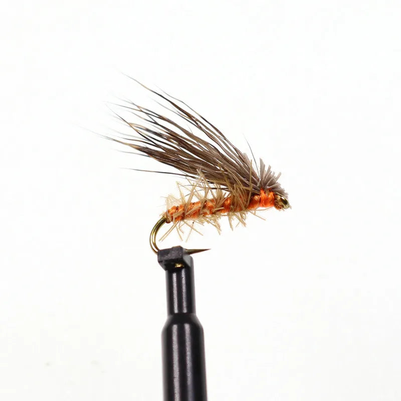 10Pcs/Lot Artificial Insect Bait Lure Deer Hair Dry Fly Fishing Lures Soft Sea Bass Trout Fishing Fly Floating Bait Accessories