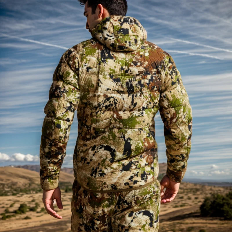 Men's Kelvin Light Down Jacket Winter Camouflage Fishing Hunting Suit