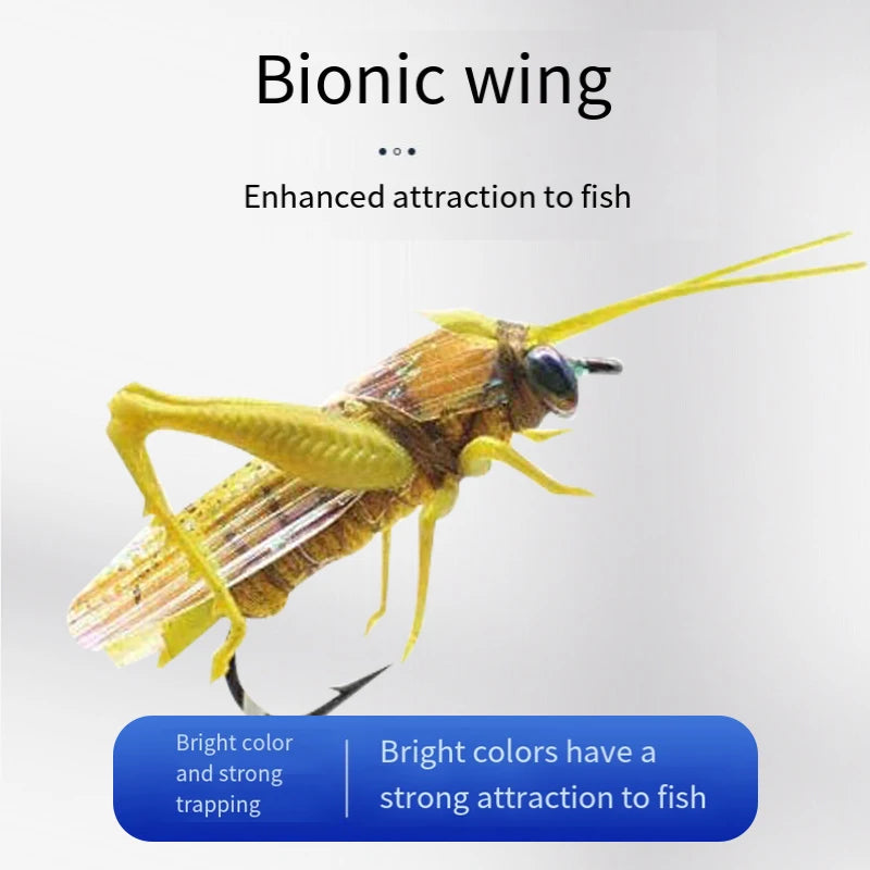 Mino Bait Cross-border With Sharp Hook Locust Bionic Fishing Bait Gear Luya Bait Fishing Lures All Waters Attractive Colorful