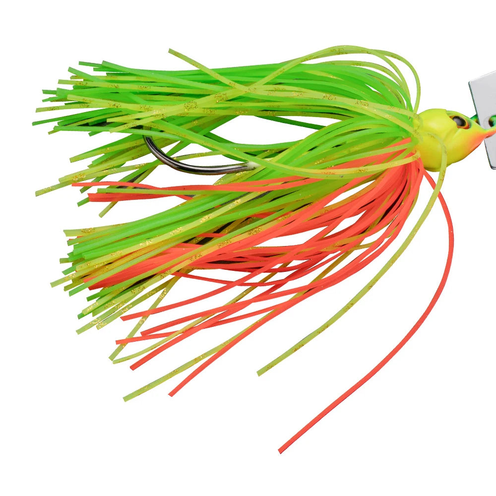 Spinner Bait 7g/9g/12g/14g/21g Fishing Lures Kit Set Pesca Chatter Weedless Metal Blade Rubber Jig Head Hook Wire Spinnerbait