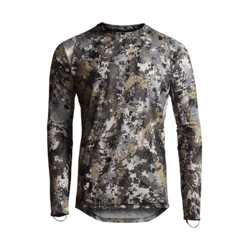 Men's Camo Long Sleeve Pullover T-Shirt Quick Drying Antibacterial Hunting Fishing Sweatshirt