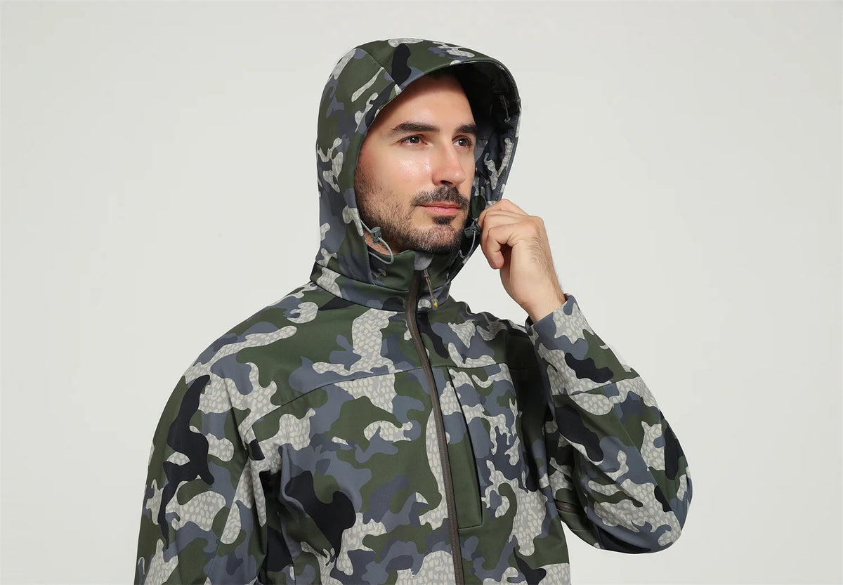 Men's Jetstream 3-in-1 Fleece Hunting Jacket Windproof Waterproof Lightweight Permeable Functional Outerwear