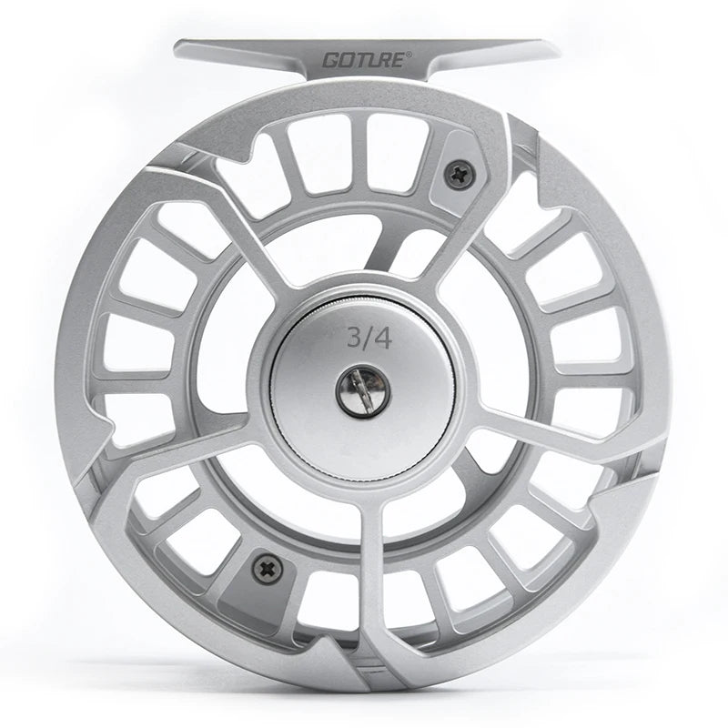 Goture Fly Fishing Reel 3/4 5/6 7/8 9/10 Max Drag 8kg 2+1BB Lightweight CNC Large Arbor Left/Right Fly Reel+Spare Spool Set