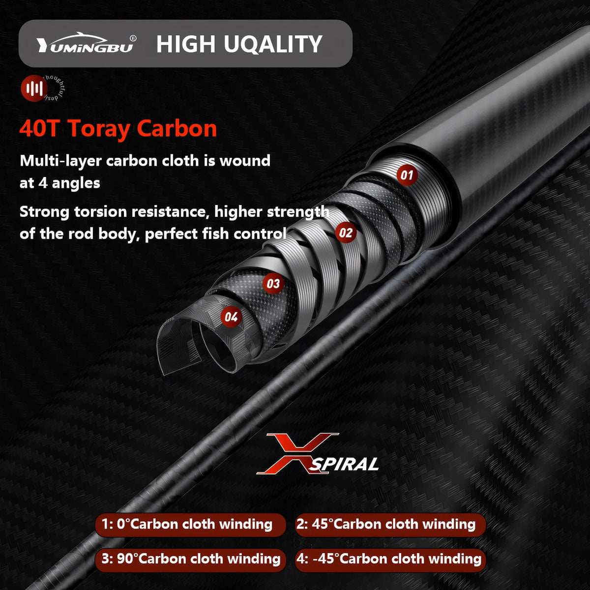 UL 40T Carbon Fiber Fishing Rod,Ultra Soft Light Lure Rod,FUJI Guide Ring,Spinning Casting Rod,Trout,Bass,Carp Fishing Pole Tool