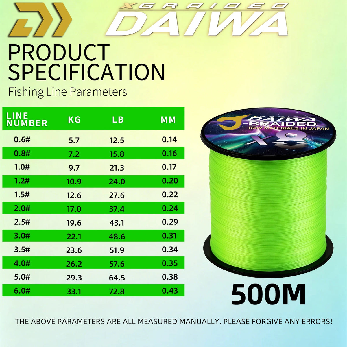 2025 New Original X8-XGRAIOEO DAIWA-J Braided Expedition 8 Strands Fishing Line PE Super Line Sea Fishing Wire 150/200M