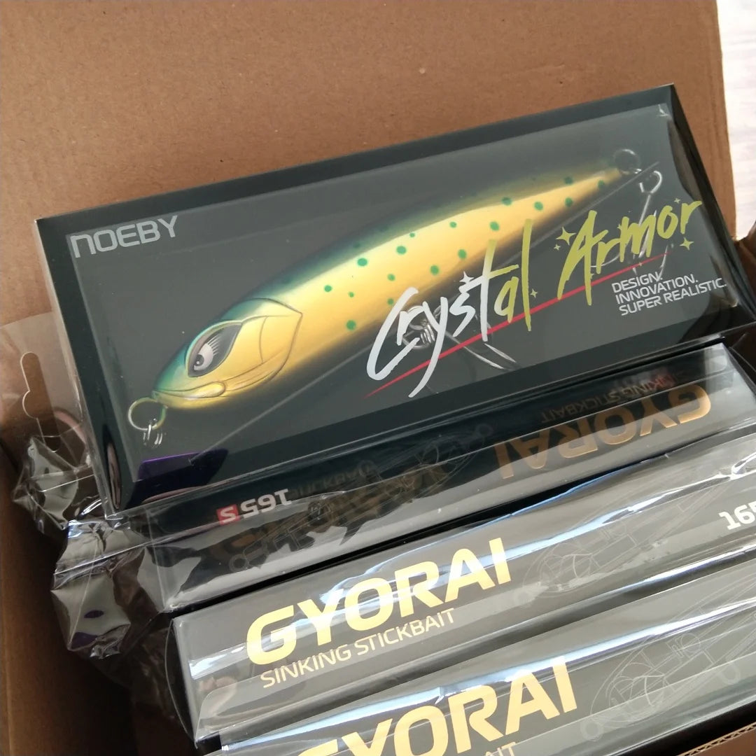 Noeby-Stickbait Fishing Lure, Sinking Pencil Wobbler, Reinforced Artificial Hard Bait, Sea Tuna GT Fishing Lures, 165mm, 105g