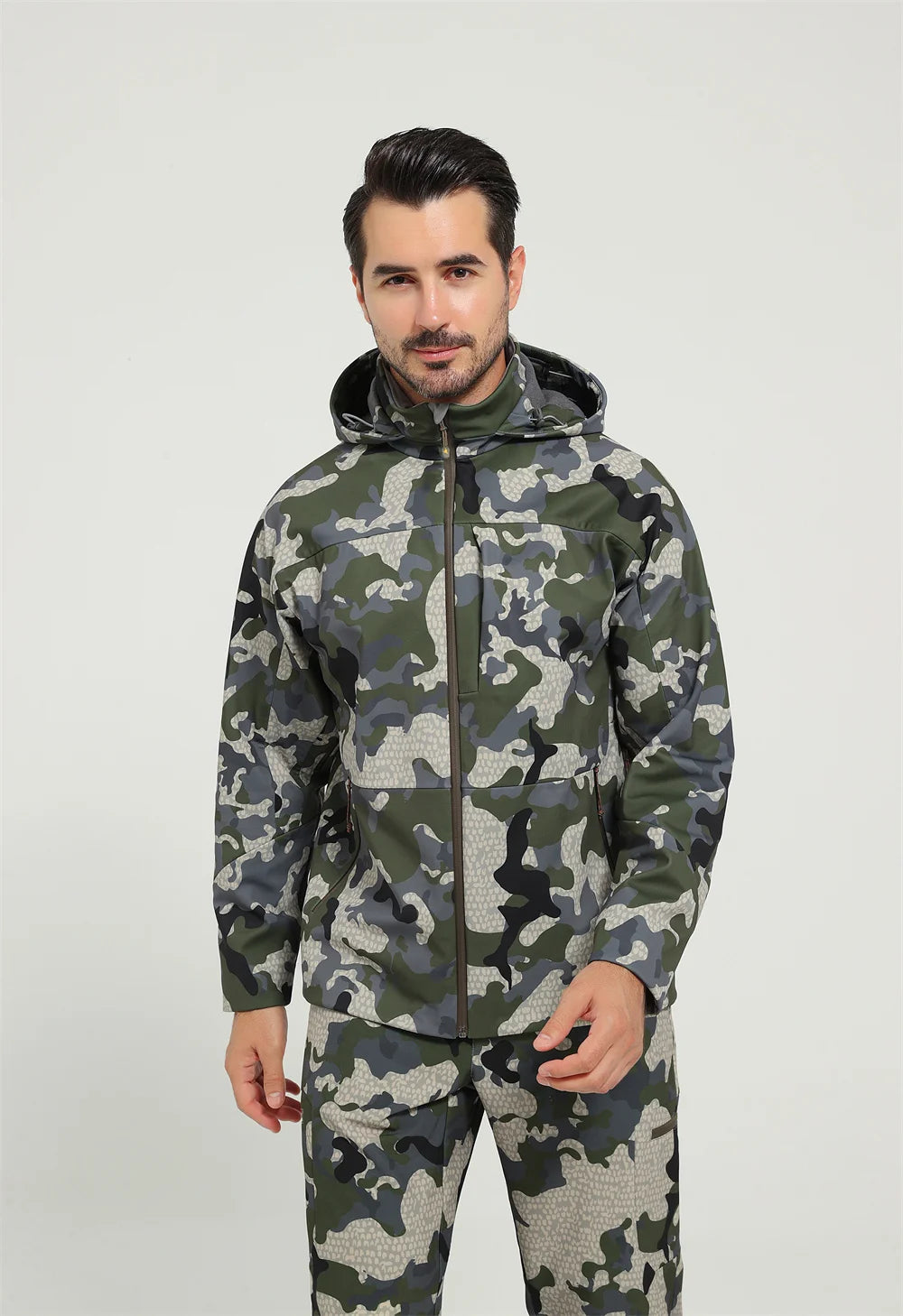 Men's Jetstream 3-in-1 Fleece Hunting Jacket Windproof Waterproof Lightweight Permeable Functional Outerwear