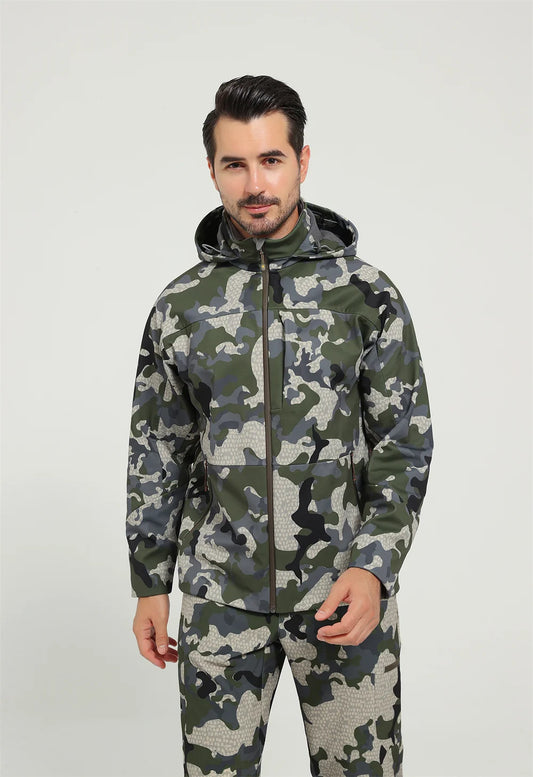 Men's Jetstream 3-in-1 Fleece Hunting Jacket Windproof Waterproof Lightweight Permeable Functional Outerwear