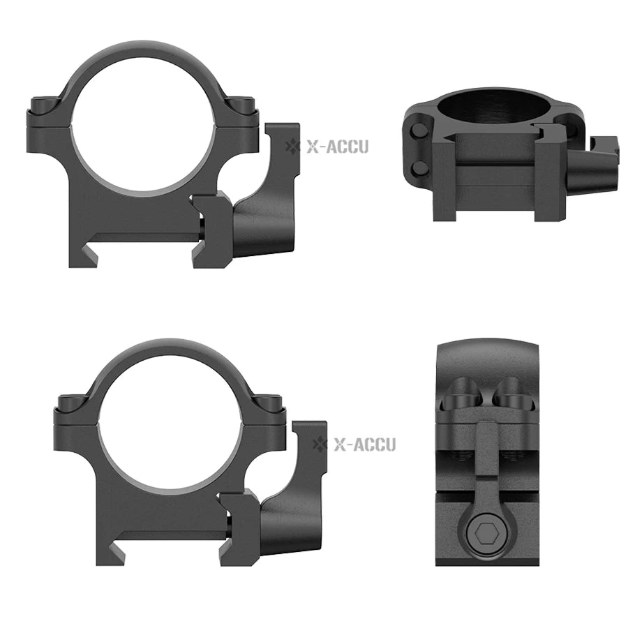 Vector Optics 2Pcs /set 25.4Mm 30Mm Mount Rings Quick Release Low Medium High for 20Mm Rail Hunting Scopes Ring Mount