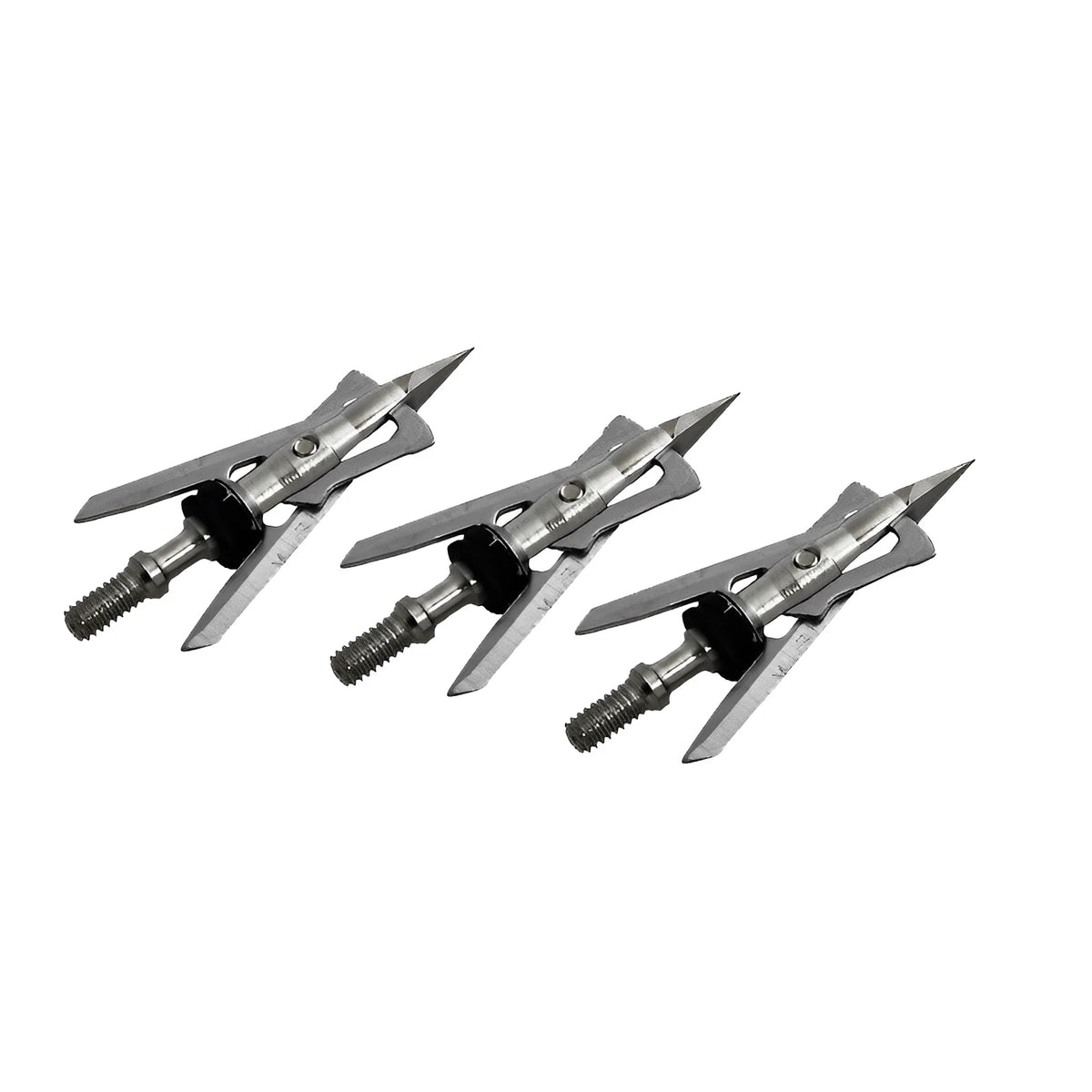 6/12/24 Pcs 100 Grain 2.3" Cut Stainless steel Arrow Tips Hunting Archery Bolts Arrow Broadheads 2-Blade