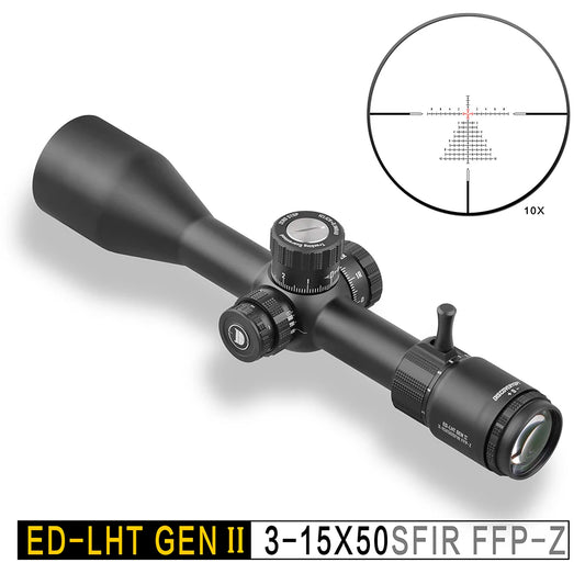 Discovery ED GEN II 3-15X50 Tactical Riflescope Optic Sight Super HD Illuminated First Focal Plane Hunting Shooting Scopes