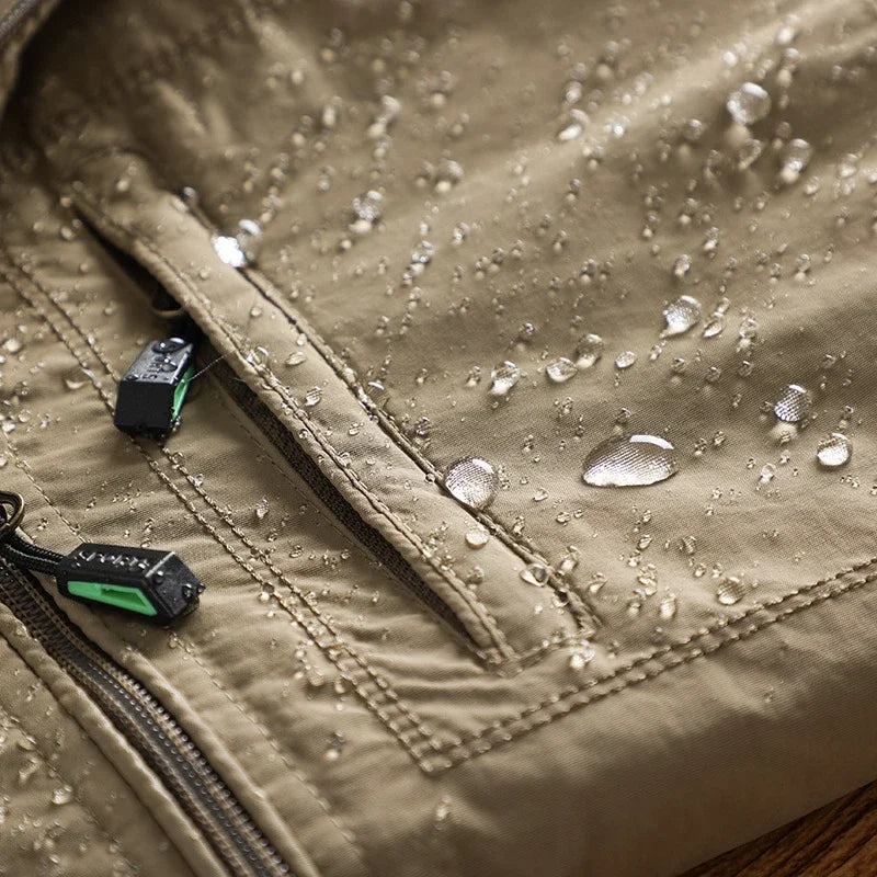 UETEEY Windbreaker Jackets For Men Motorcycle Military Clothing Waterproof Male Hooded Jacket Camping Outdoor Hiking Men's Coat