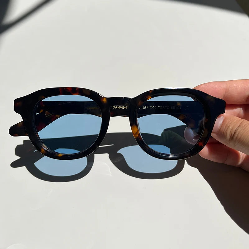 Lemtosh DAHVEN Vintage Sunglasses Women Eyewear Acetate Vintage Oval Sunglasses Polarized Men's Sunglasses Dropshipping