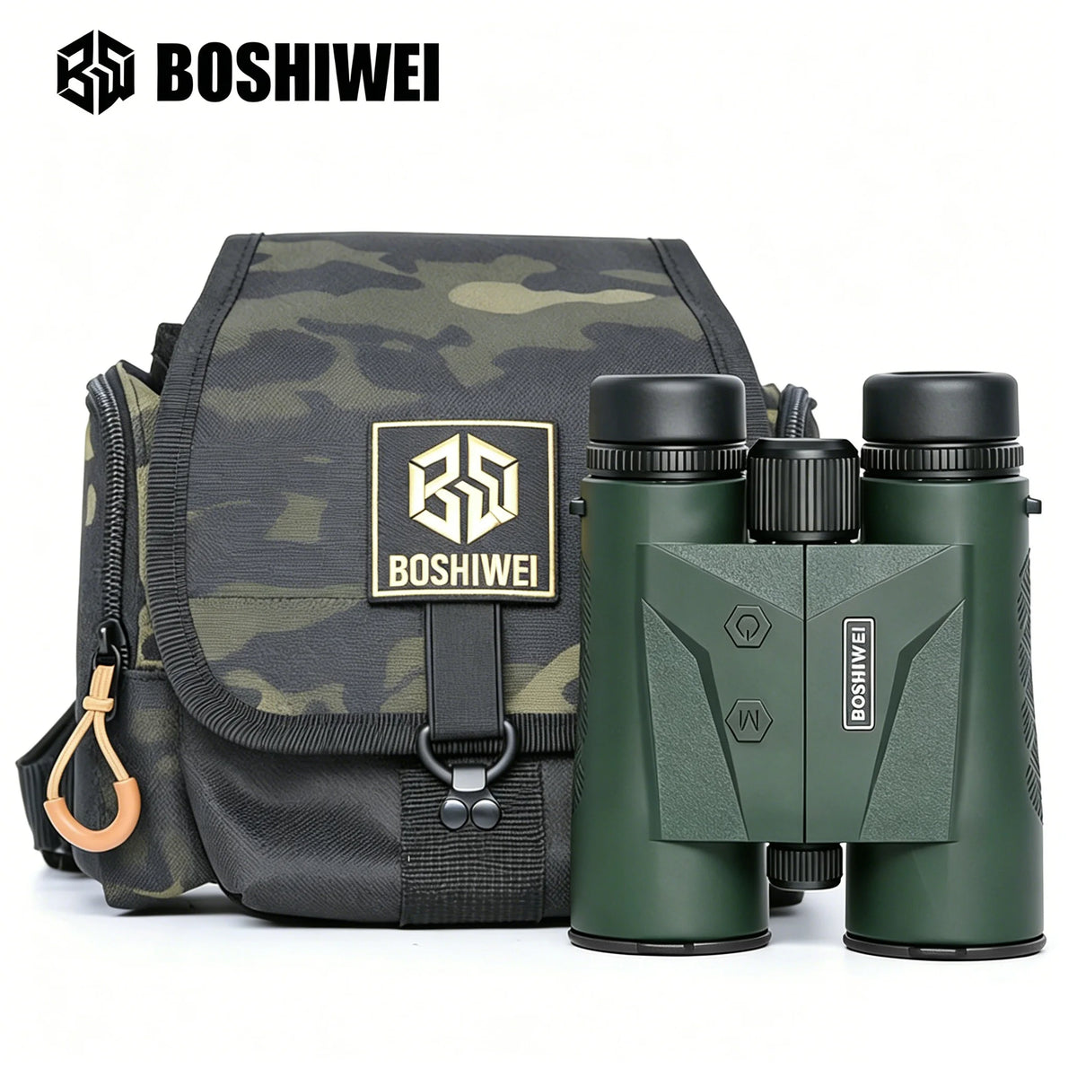 BOSHIWEI Professional 10X42 Laser Rangefinder Binoculars Large Caliber HD Optics for Outdoor Adventure and Construction Surve
