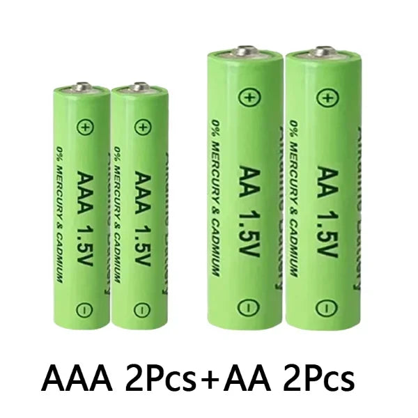 🛒1.5V AA+AAA Ni Mh Rechargeable Battery, AAA Alkaline 3800-3000ah,For Flashlights,Toys,Clocks,MP3,Nickel Hydrogen Batteries🔋