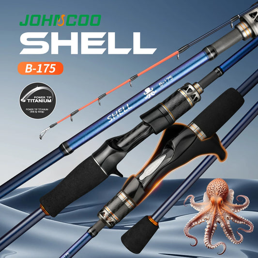 1.75m octopus fishing rod Baitcasting Fishing rod Titanium Tip Boat Fishing rod with Comfortable handle 1.7m Sprial guides