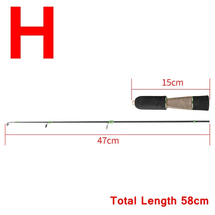 Ice fishing rod M MH H Winter Fishing Rods Light Weight River Carp Tackle Fishing Equipment Hard Ice Fishing Rod