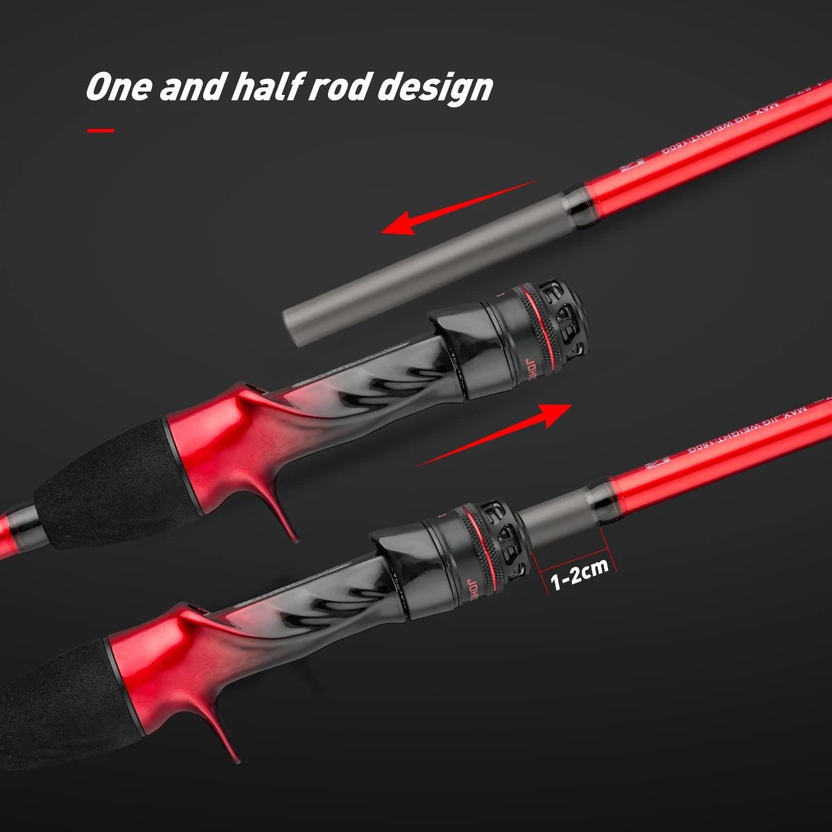 Johncoo Beta Ultra Fishing Rod 157M SMT Cuttlefish Rod Max 5-6KG Fishing Rod with Fuji Rings Hanchi Fishing Rod Light Weight
