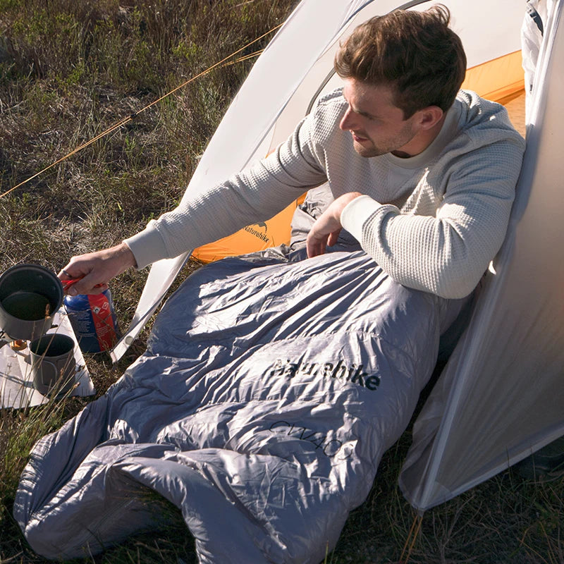 Naturehike Duck Down Sleeping Bag CW400 CW700 Adult Outdoor Camping Winter Thickened Cold Lightweight Sleeping Bag