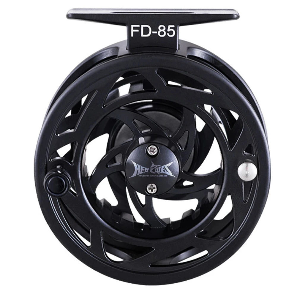HERCULES 3/4 5/6 WT Fly Fishing Reel  Aluminum Allo Professional Fly Fishing Wheel with Push Button Release Silver Carp Fishing