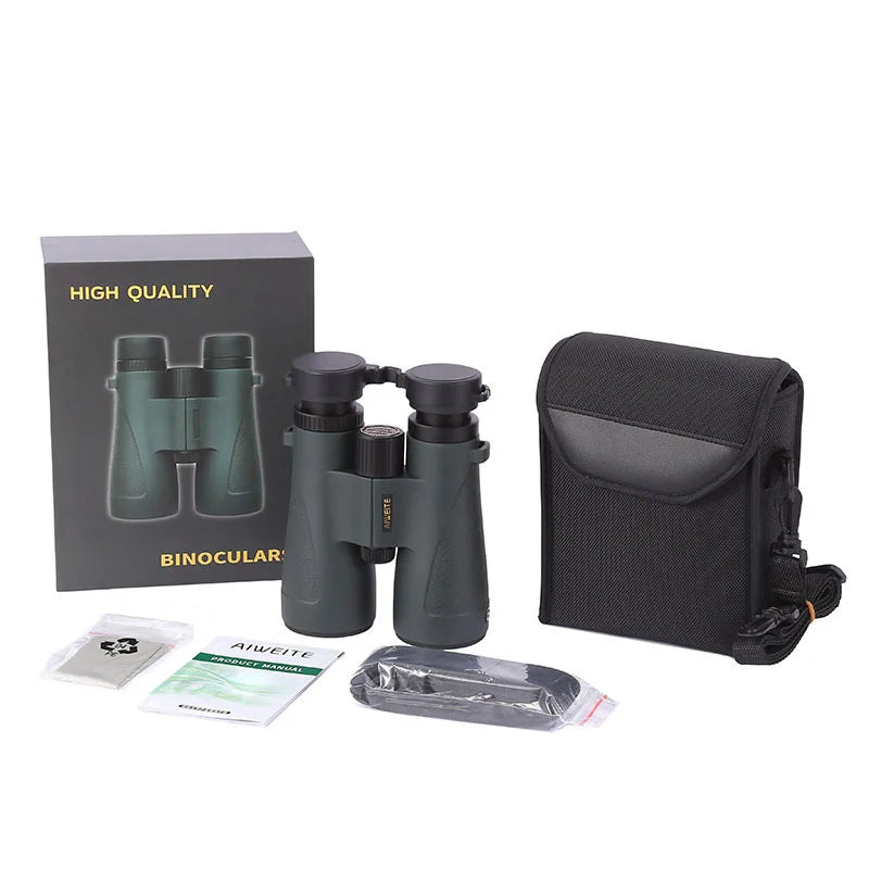 Professional ED Lens 10X50/12X50 Binoculars High Reflective SMC IPX7 Waterproof Bak4 Optics Telescope Low Dispersion For Hunting