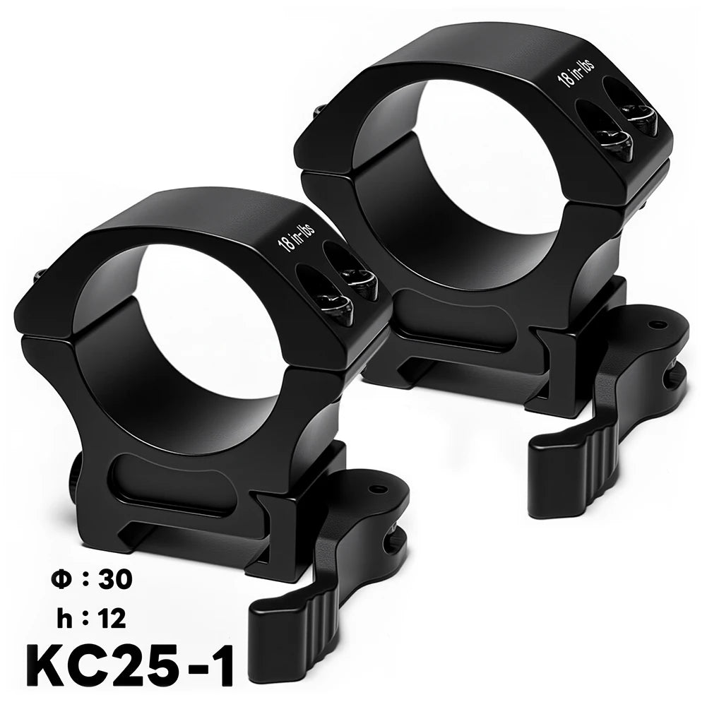 UniqueFire Quick Release Hunting Scope Mount Ring for Dia 30mm Tactical Scope Flashlight 20mm Picatinny Rail Mount Accessories