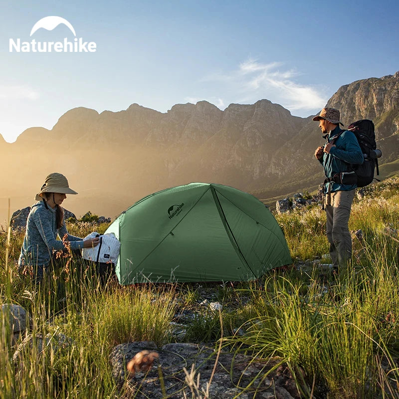Naturehike Star River Camping Tent Ultralight Two Person Waterproof Backpacking Tents Double Door Outdoor Hiking 3 Season Tent