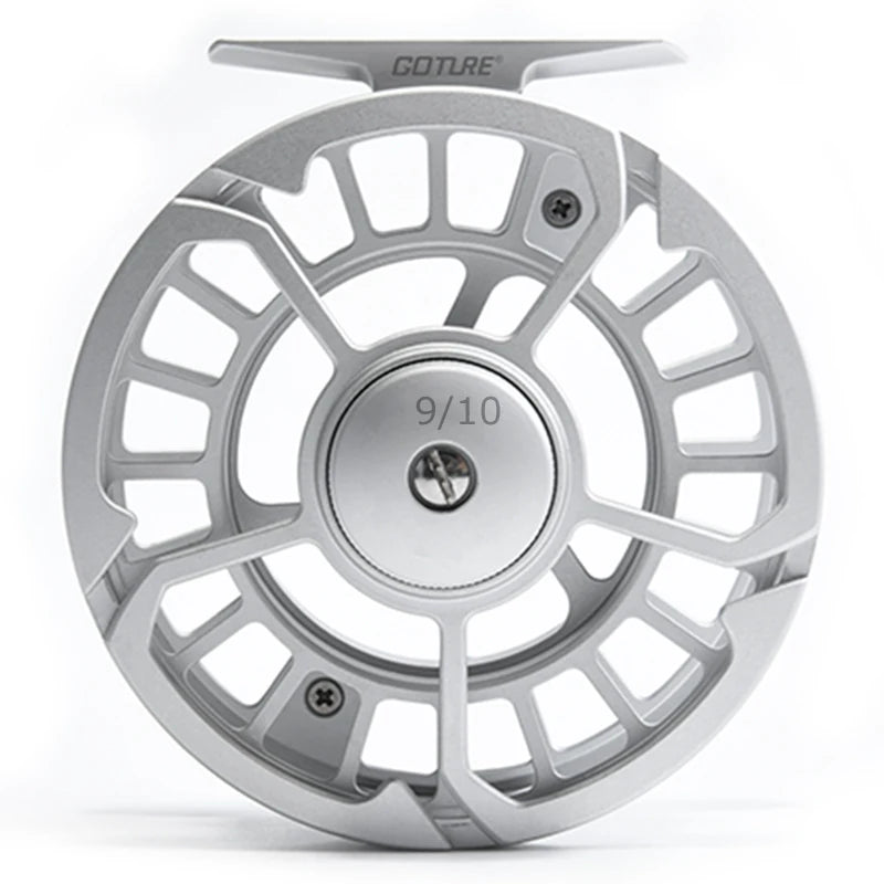 Goture Fly Fishing Reel 3/4 5/6 7/8 9/10 Max Drag 8kg 2+1BB Lightweight CNC Large Arbor Left/Right Fly Reel+Spare Spool Set