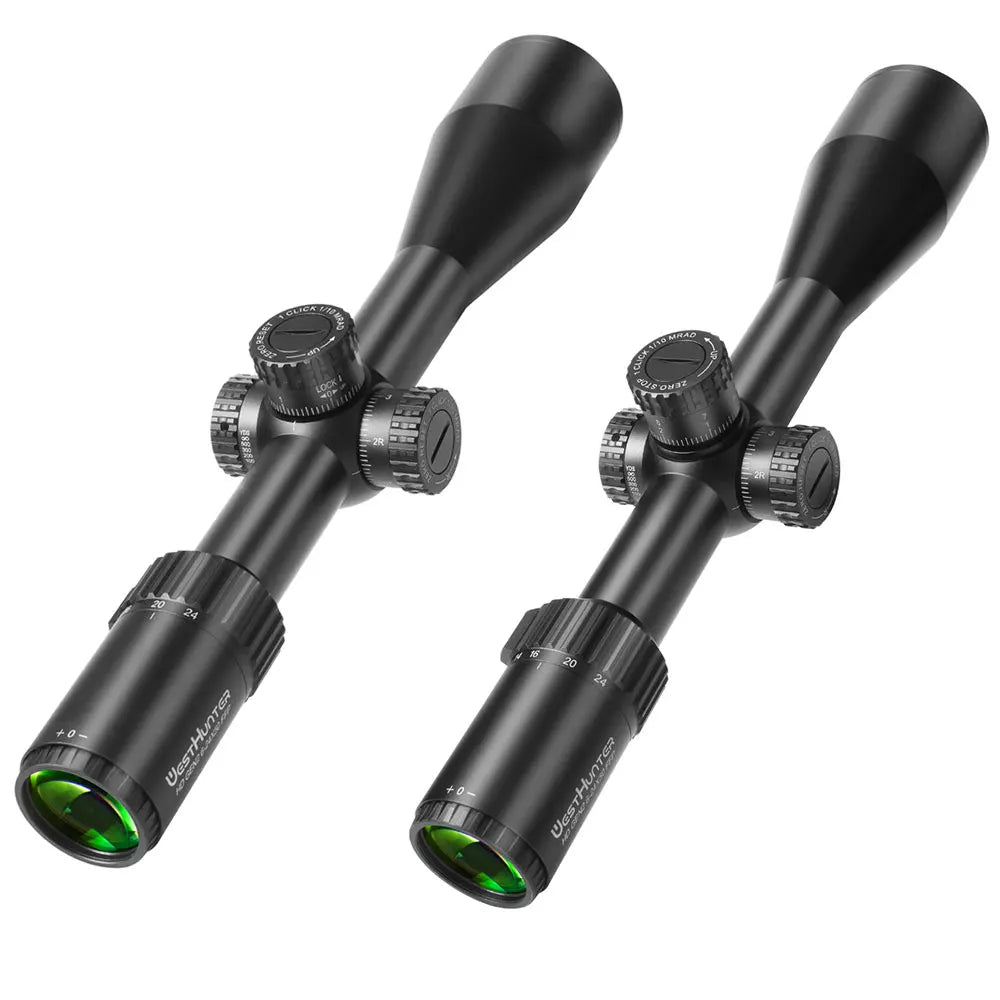 WestHunter HD Gen2 6-24x50 FFP Hunting Scopes First Focal Plane Long Range Riflescope Zero Reset or Zero Stop Tactical Sights
