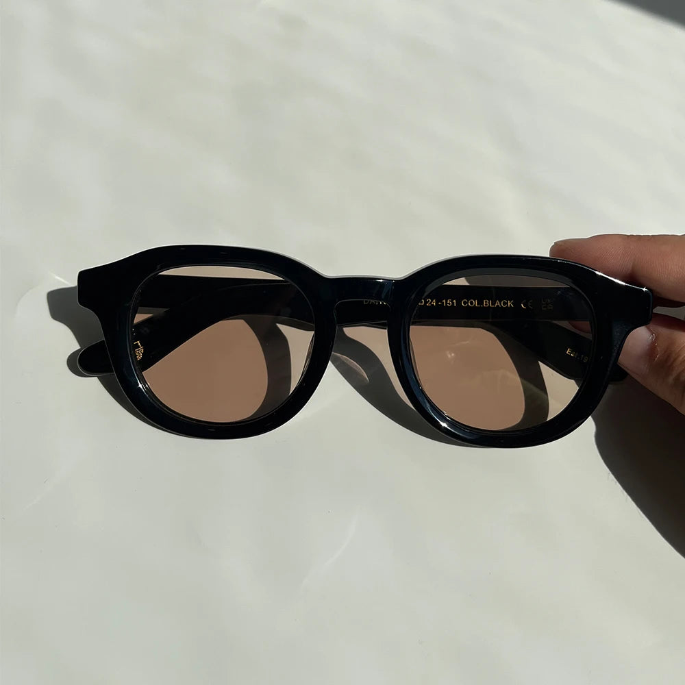 Lemtosh DAHVEN Vintage Sunglasses Women Eyewear Acetate Vintage Oval Sunglasses Polarized Men's Sunglasses Dropshipping