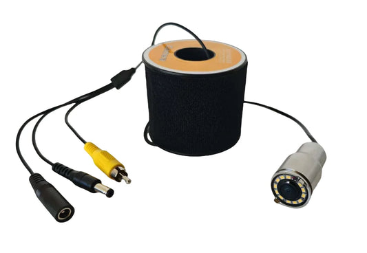 Underwater Fishing Camera Accessories for Fish Shape Boat Ice Fishing 15/30/50m Cable 12 LEDs Light Night Vision IP68 Waterproof